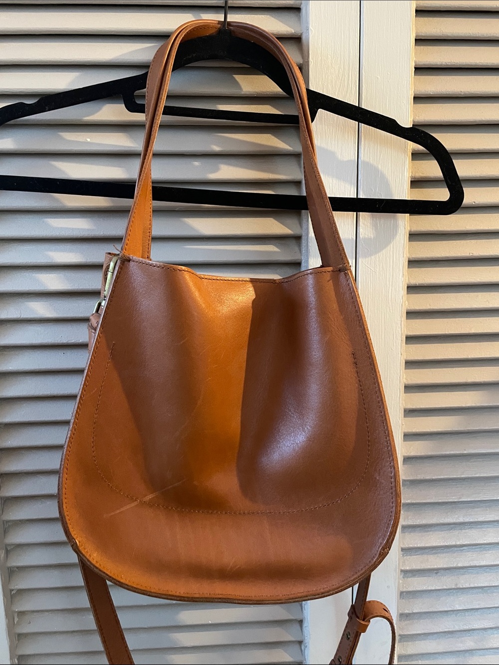 Madewell Sydney EUC brown leather bag